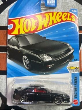 Hot Wheels Black Honda Prelude Die-Cast Car - Hot Wheels